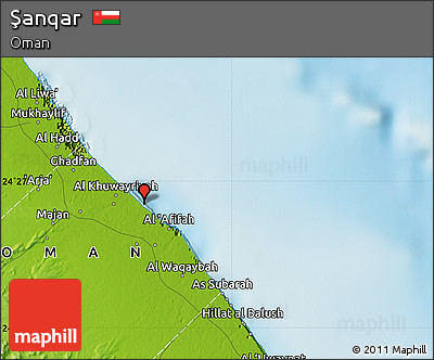 Physical Map of Şanqar