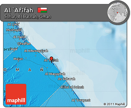 Political Map of Al `Afīfah