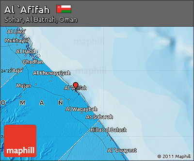 Political Map of Al `Afīfah