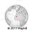 Outline Map of the Area around 24° 22' 49" N, 5° 52' 30" W, rectangular outline