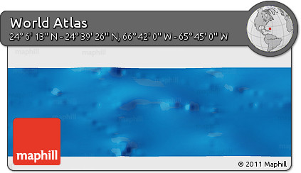 Physical Panoramic Map of the Area around 24° 22' 49" N, 66° 13' 29" W