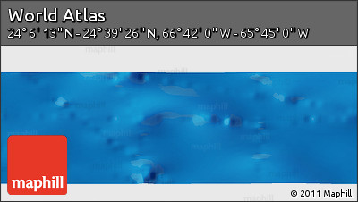 Physical Panoramic Map of the Area around 24° 22' 49" N, 66° 13' 29" W
