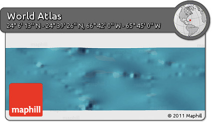 Satellite Panoramic Map of the Area around 24° 22' 49" N, 66° 13' 29" W
