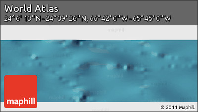 Satellite Panoramic Map of the Area around 24° 22' 49" N, 66° 13' 29" W