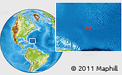 Physical Location Map of the area around 24° 22' 49" N, 67° 4' 29" W