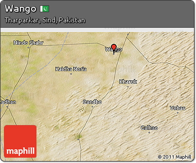 Satellite 3D Map of Wango
