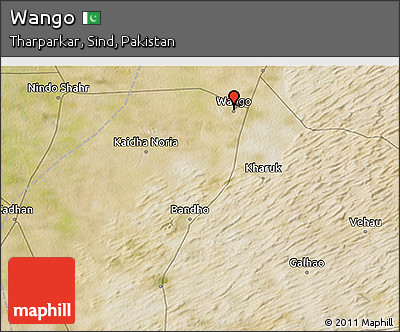 Satellite 3D Map of Wango