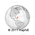 Outline Map of the Area around 24° 22' 49" N, 69° 37' 30" W, rectangular outline