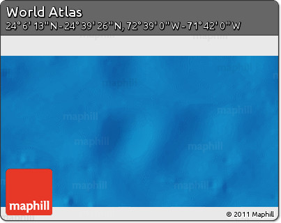Shaded Relief 3D Map of the Area around 24° 22' 49" N, 72° 10' 30" W