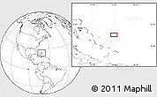 Blank Location Map of the area around 24° 22' 49" N, 72° 10' 30" W