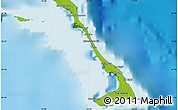 Physical Map of the area around 24° 22' 49" N, 75° 34' 29" W