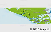 Physical Panoramic Map of Cargill Creek