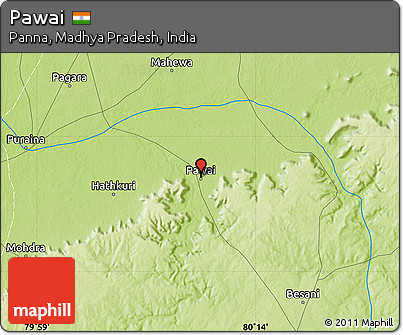 Physical Map of Pawai