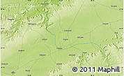 Physical Map of the area around 24° 22' 49" N, 79° 58' 29" E