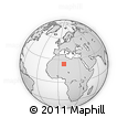 Outline Map of the Area around 24° 22' 49" N, 7° 43' 29" E, rectangular outline