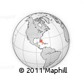 Outline Map of the Area around 24° 22' 49" N, 80° 40' 30" W, rectangular outline
