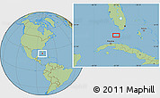 Savanna Style Location Map of the area around 24° 22' 49" N, 81° 31' 30" W