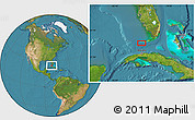 Satellite Location Map of the area around 24° 22' 49" N, 82° 22' 30" W