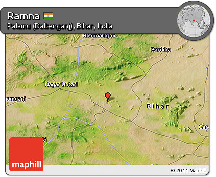 Satellite 3D Map of Ramna