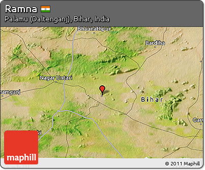 Satellite 3D Map of Ramna