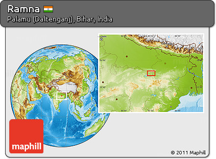Physical Location Map of Ramna