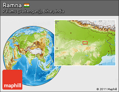 Physical Location Map of Ramna
