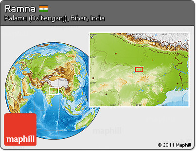 Physical Location Map of Ramna