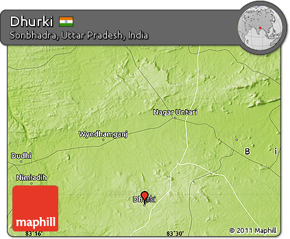 Physical Map of Dhurki