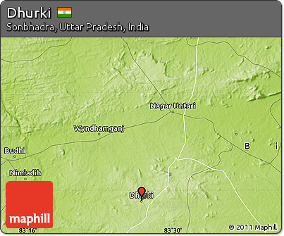 Physical Map of Dhurki