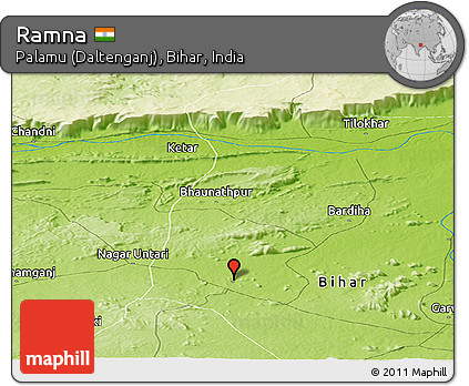 Physical Panoramic Map of Ramna