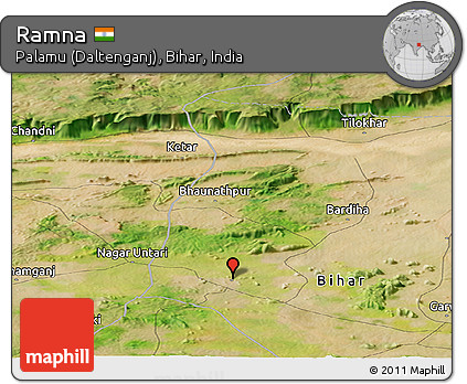 Satellite Panoramic Map of Ramna