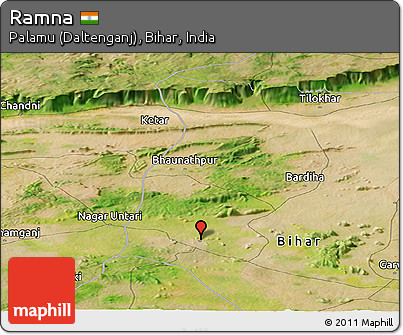 Satellite Panoramic Map of Ramna