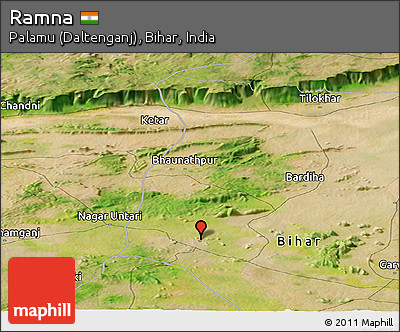 Satellite Panoramic Map of Ramna