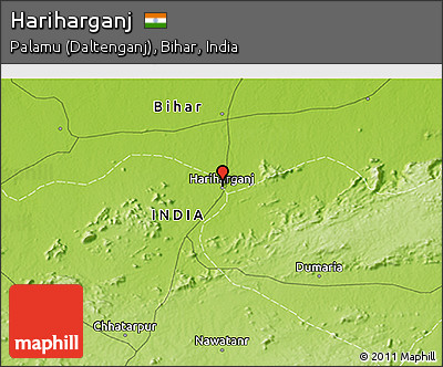 Physical 3D Map of Hariharganj