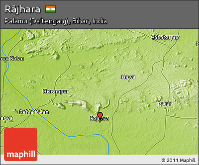 Physical 3D Map of Rājhara