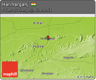 Physical 3D Map of Hariharganj