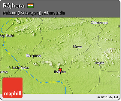 Physical 3D Map of Rājhara