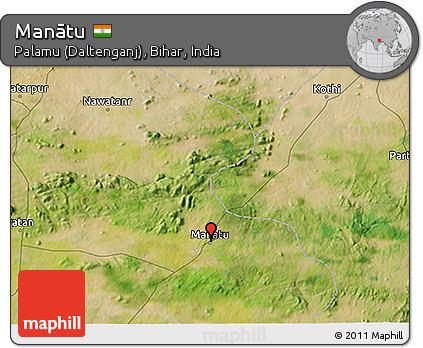 Satellite 3D Map of Manātu