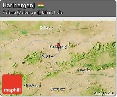 Satellite 3D Map of Hariharganj