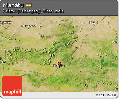 Satellite 3D Map of Manātu