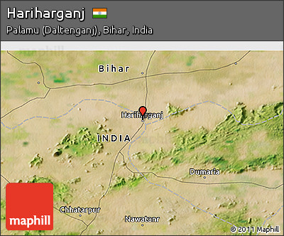 Satellite 3D Map of Hariharganj