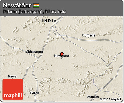 Shaded Relief 3D Map of Nawātānr