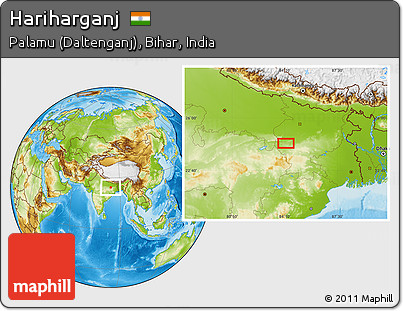 Physical Location Map of Hariharganj
