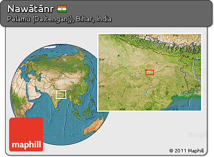 Satellite Location Map of Nawātānr