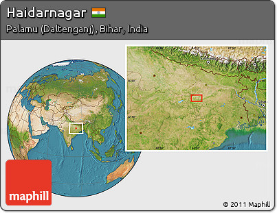 Satellite Location Map of Haidarnagar