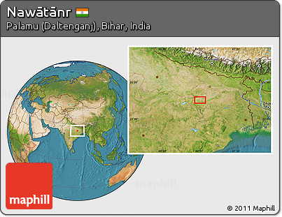 Satellite Location Map of Nawātānr
