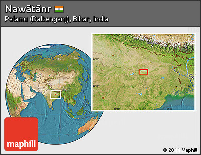 Satellite Location Map of Nawātānr