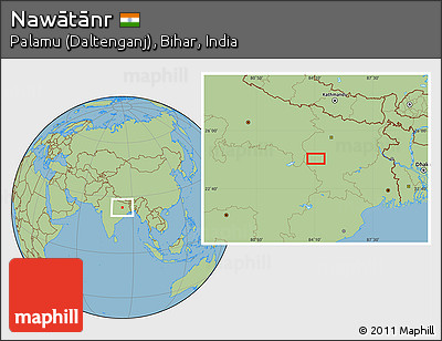 Savanna Style Location Map of Nawātānr