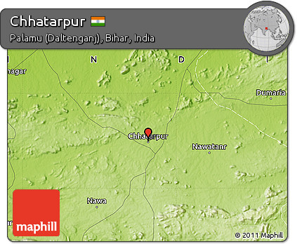 Physical Map of Chhatarpur