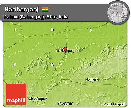 Physical Map of Hariharganj